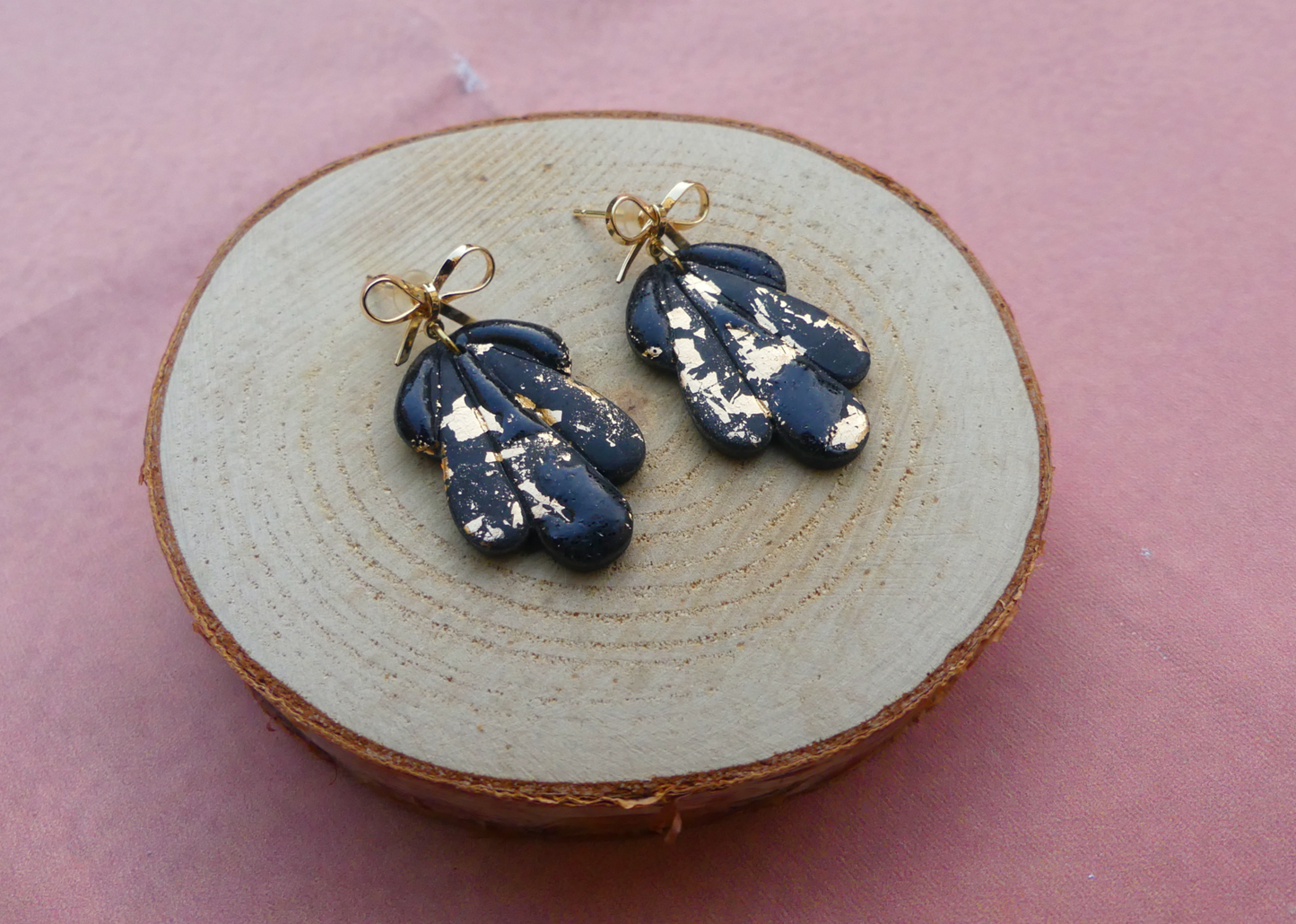 Boucles d'oreilles "Cabaret" Noires