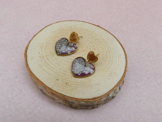 Boucles d'oreilles "Confidence" coeur