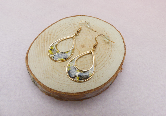 Boucles d'oreilles "Confidence" Jaune