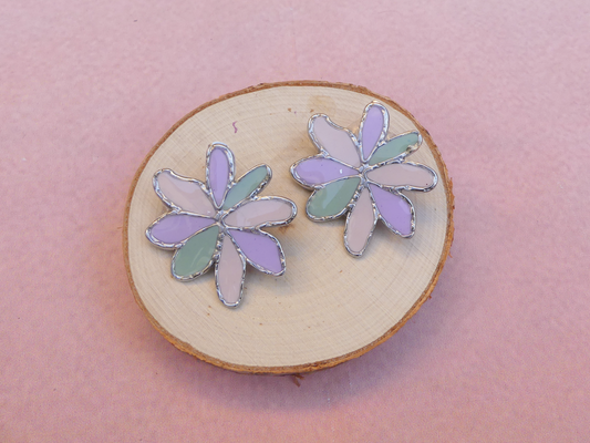 Boucles d'oreilles " Nova" pastels