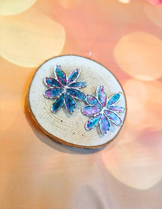 Boucles d'oreilles "Nova" vitraux