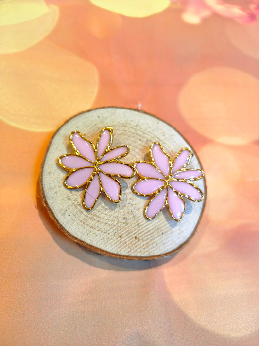 Boucles d'oreilles " Nova" Rose