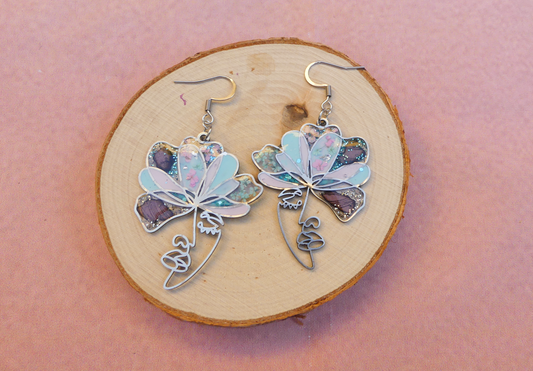 Boucles d'oreilles viisage pastel